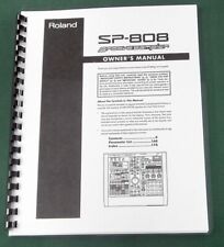 Roland SP-808 Owner's Manual