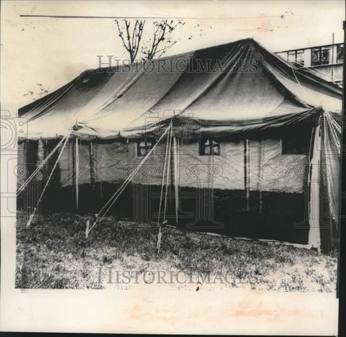 1955 press photo army - us, tent