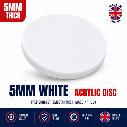 5mm thick white acrylic - thick,