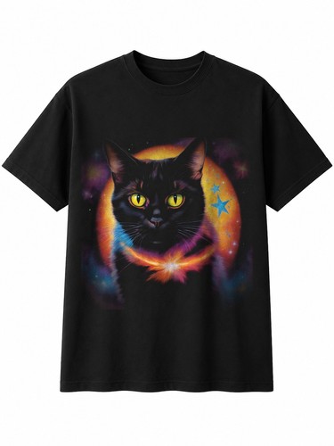 Neon tortoiseshell cat - cat, in