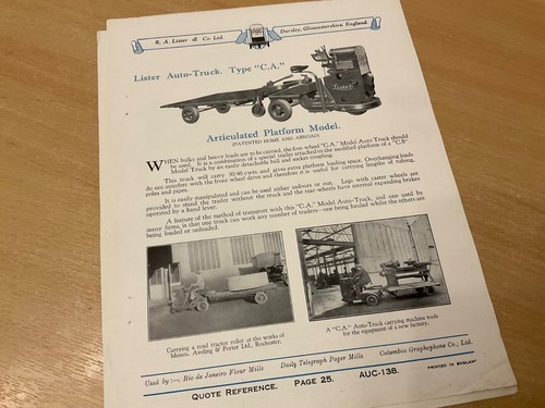 1930 lister co - 1930’s,