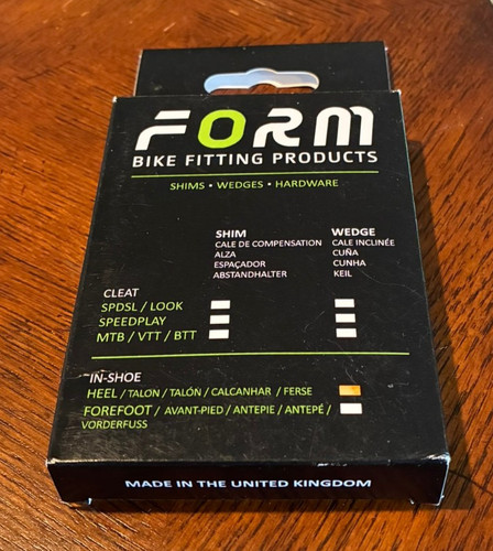 Form shoe heel wedges - heel,