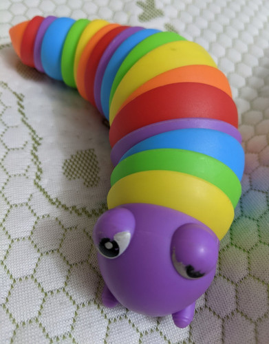 Rainbow caterpillar tactile - rainbow,