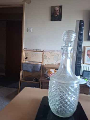Vintage diamond cut glass - diamond,