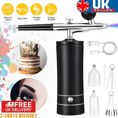 Cordless airbrush kit with - kit,