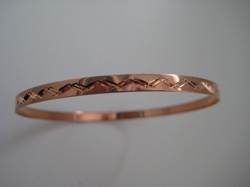 Gold solid slave bangle 4mm - solid,