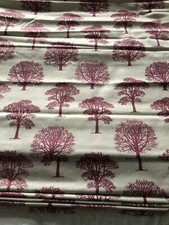 Roman Blind, Stone & Dark Red