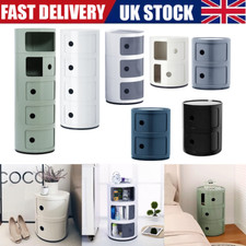 Round Bedside Cabinet Cupboard