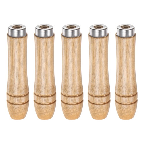 5pcs wooden file handle - wooden, 3.54"