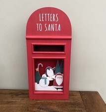 NEXT Letters To Santa Light Up Christmas Post Box Letterbox Santas  - Brand New