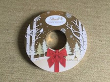 Lindt Festive Selection Large Wreath Shaped Chocolate Confectionery Tin - Empty