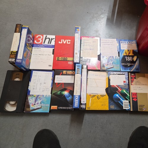 Recorded vhs tapes - 16,