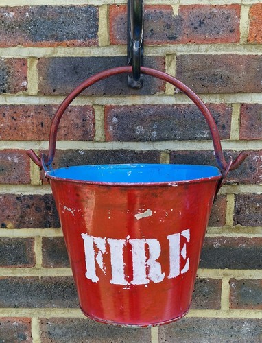 Vintage red fire - red,