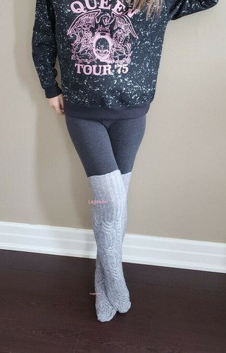 Cozy cable knit knee high - cable,