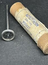 Vintage Rototherm Dial Type Pocket Thermometer 100-400 F Retro Medical 4n