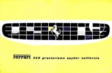Ferrari ~ 250 Granturismo SPYDER CALIFORNIA SWB ~ c.1960 ~ GT English Brochure