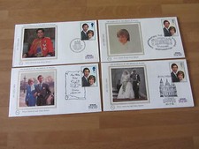 1981 Benham Silk Covers BS5 GB ROYAL WEDDING (DIANA)  (4 Covers)