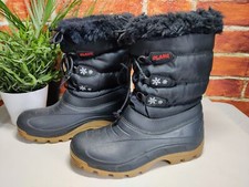 OLANG BLACK SNOW BOOTS UK 4 5