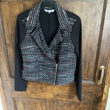 Red Herring Size 12 Long Sleeved Black Jacket