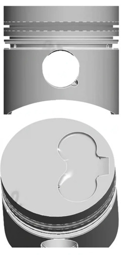 Engine piston hard - engine, anodized
