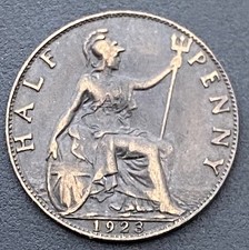 1923 Half Penny Better Grade