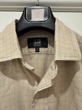 Dunhill Mens beige black check