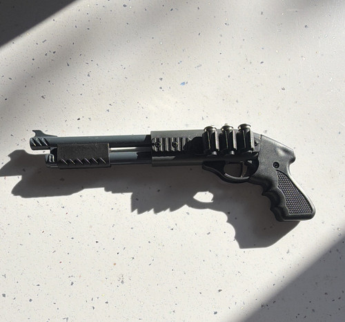 Leather band gun rubber - band,