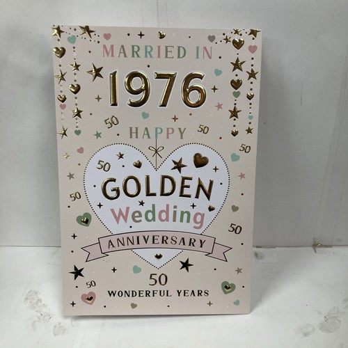 Golden wedding - golden, (50th)