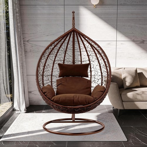Hanging rattan egg chair - egg,