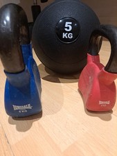 Used Kettle weights and new 5kg ball