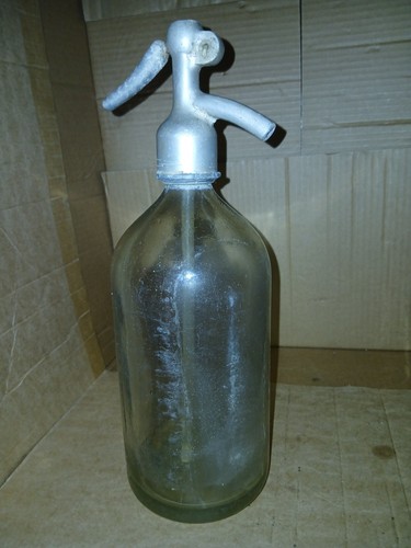 Soda siphon clear glass - soda,