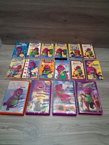 Lot 90s barney vhs - of, 16