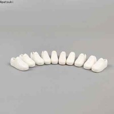 5Pairs White Flat Shoes