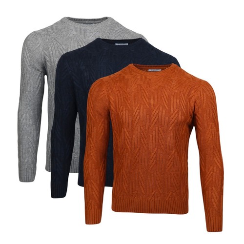 Mens jumper chunky cable - jumper,