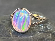 Handmade solid opal trans