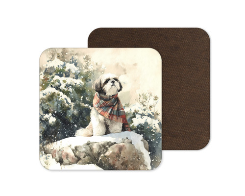 Shih tzu dog puppy winter - dog,