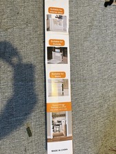 Retractable Stair Gate Extendable 150 CM Baby Gate In Grey Mesh.