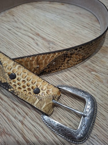 Vintage western belt python - vintage,