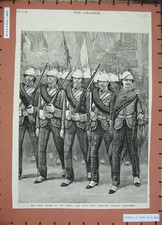 Original Old Antique Print