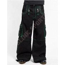 Men's Gothic Bondage Pant Alternative Steampunk Rock EMO Trouser Electro Trouser