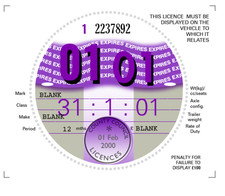 January 2001 Classic Road Tax
