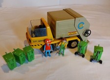 Vintage Playmobil 3780 Garbage/Rubbish/Recycling Truck/ Dustcart - NOT complete