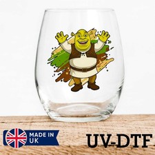 Shrek 8pcs UV DTF Stickers -