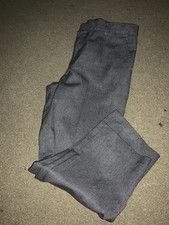 Boy’s Grey School Uniform Trousers. Age 11-12 Years. Half Elasticated Waist