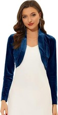 Long Sleeve Velvet Shrug