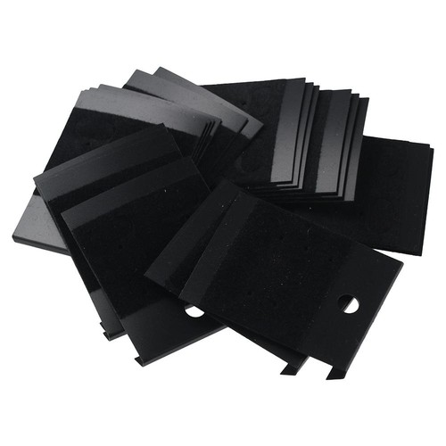Black velvet earring cards - black,