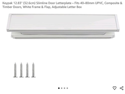 Slimline door letter - letter, box