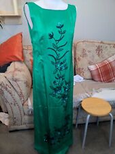 Vintage Gorgeous Emerald Green Evening Dress Size 12/14