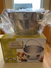 Kitchen Craft 9L Maslin Pan with Handle - Stainless Steel