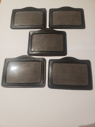 Horizontal leather id - 5x,